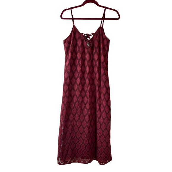 Band of the Free Merlot Burgundy Maxi Slip Dress Women’s Size Small NWT - Picture 1 of 8